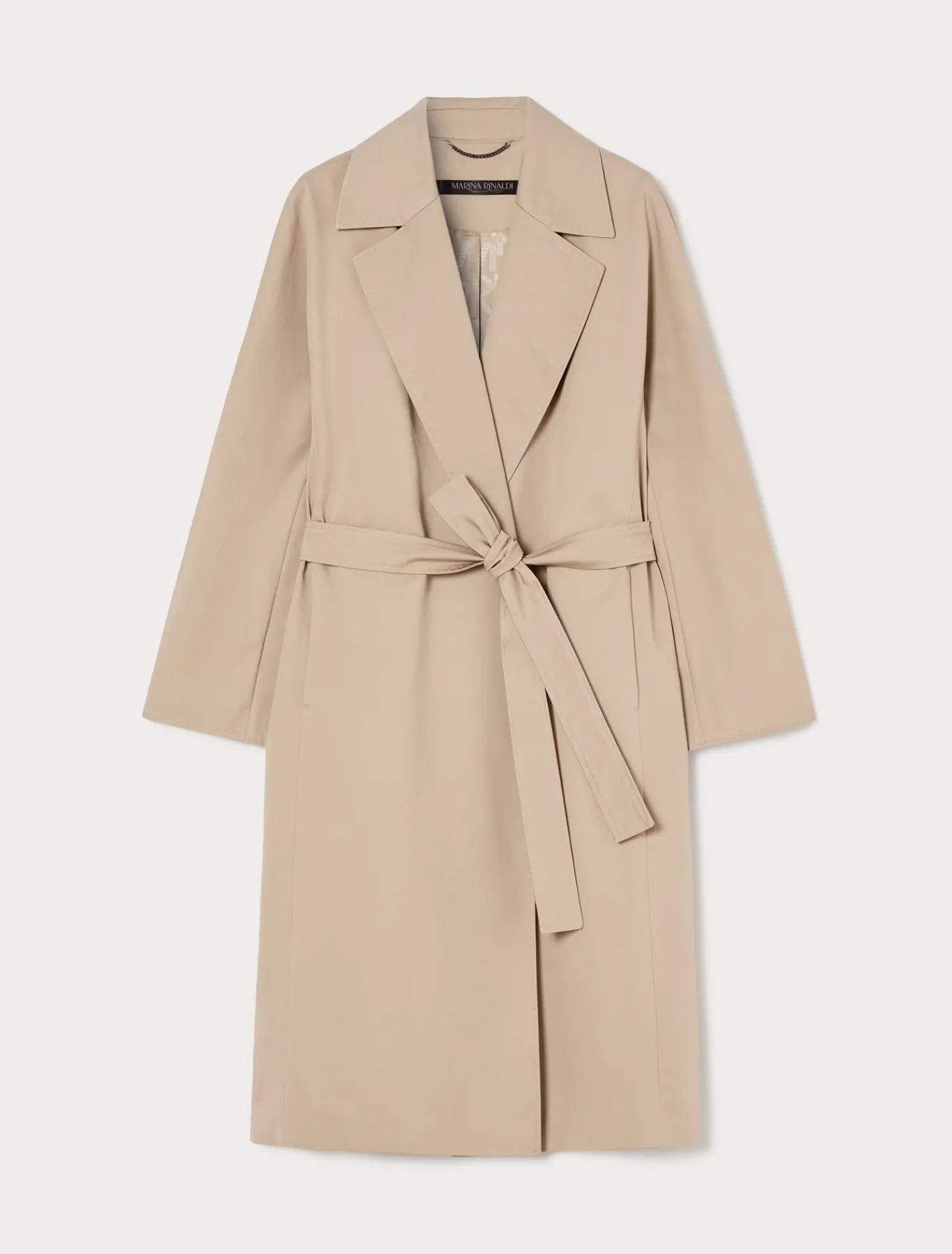 Marina Rinaldi Imperméable en gabardine de coton NOISETTE New