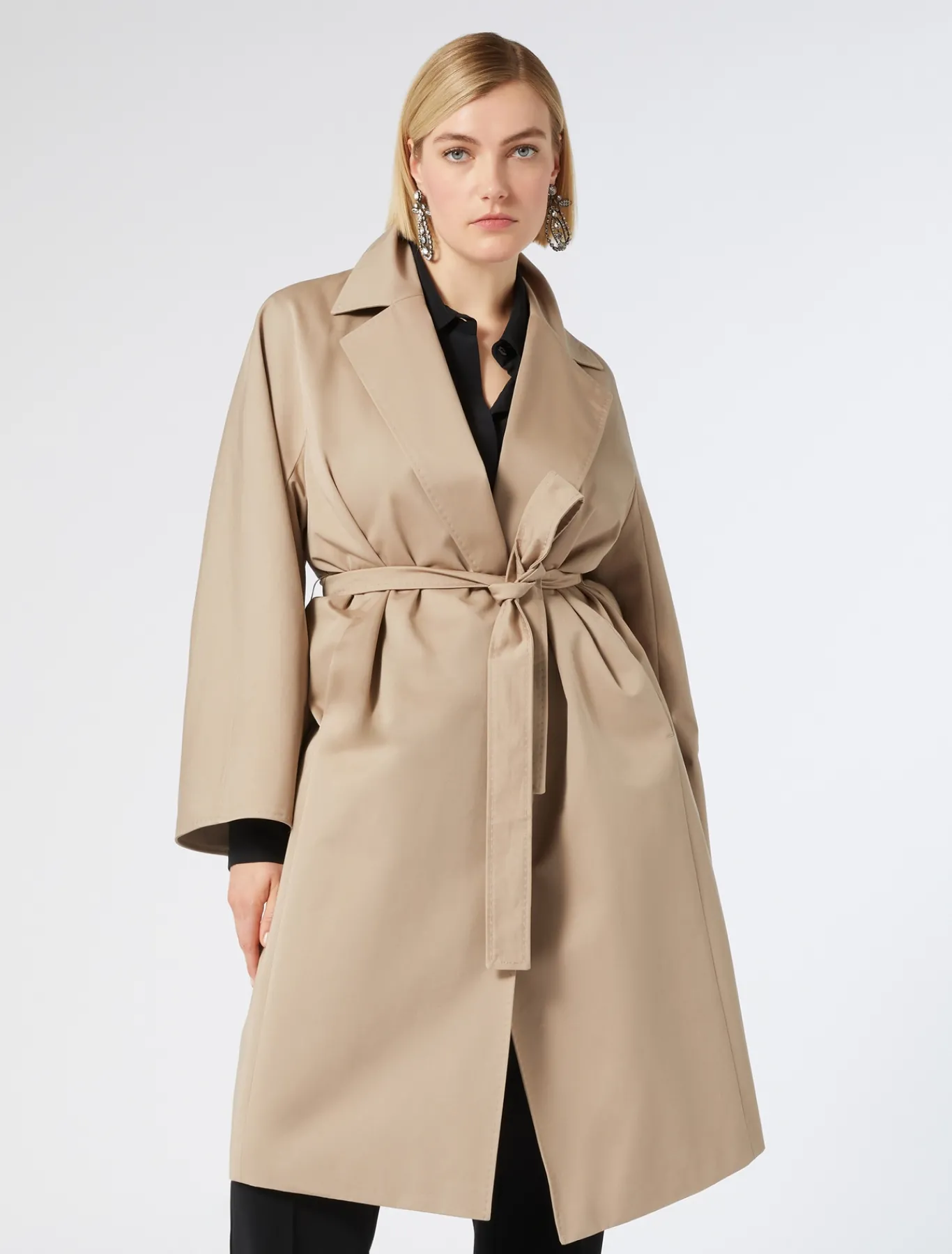 Marina Rinaldi Imperméable en gabardine de coton NOISETTE New
