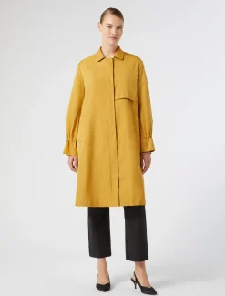 Marina Rinaldi Imperméable en micro sergé déperlant MOUTARDE Discount