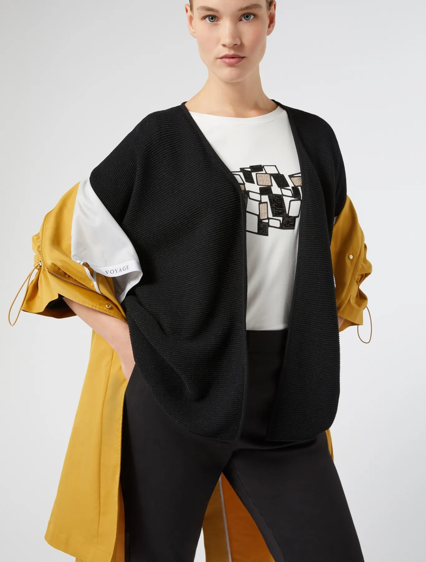 Marina Rinaldi Imperméable en micro sergé déperlant MOUTARDE Discount