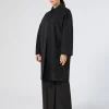 Marina Rinaldi Imperméable en sergé déperlant avec broderie NOIR Hot