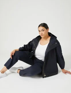 Marina Rinaldi Imperméable en sergé déperlant BLEUNUIT Discount