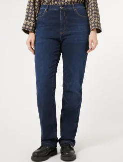 Marina Rinaldi Jean coupe classique en denim indigo BLEU Discount