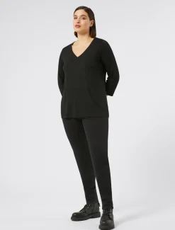 Marina Rinaldi Jean coupe legging en jersey denim NOIR Best