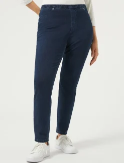 Marina Rinaldi Jean coupe legging en jersey denim BLEUNUIT Clearance