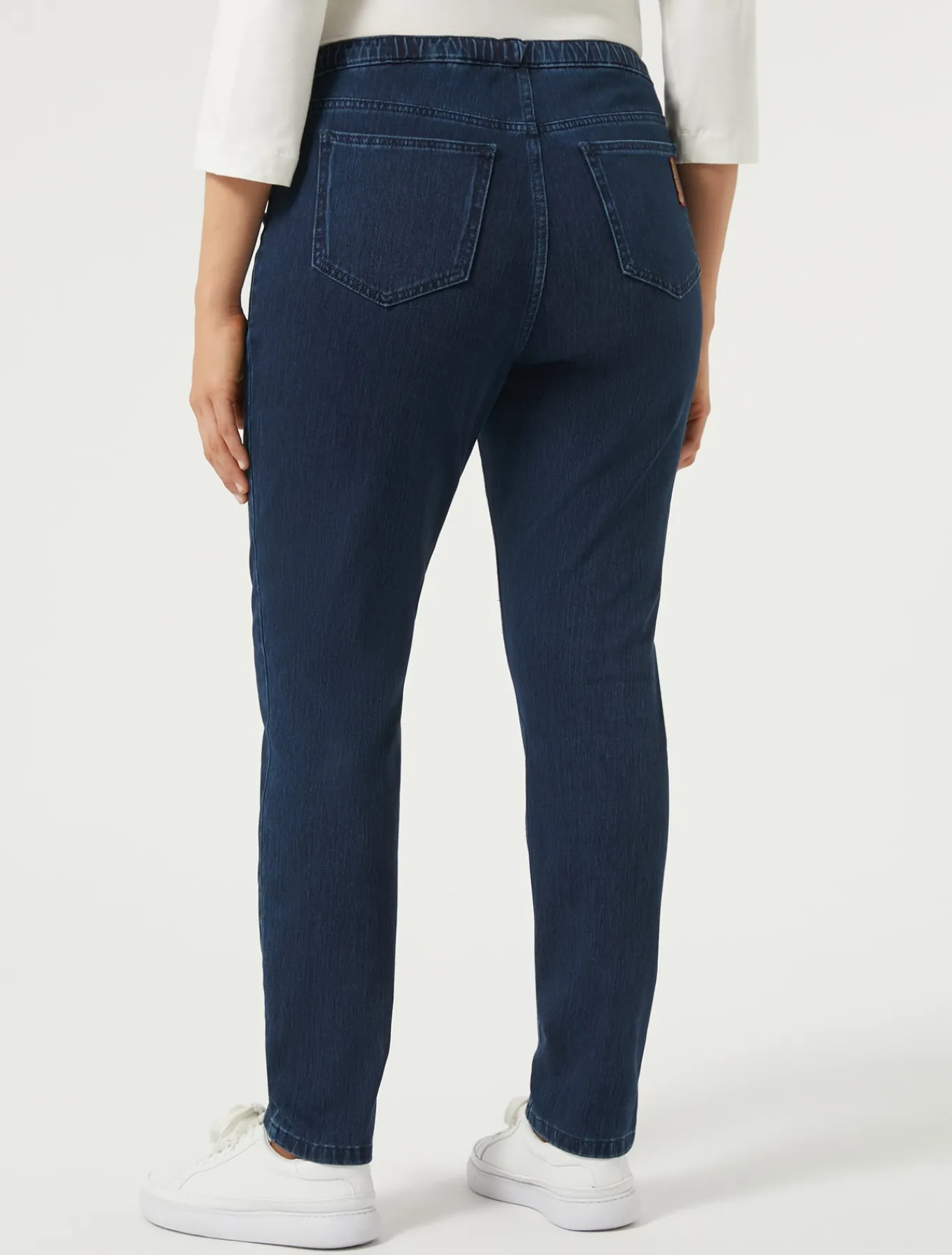 Marina Rinaldi Jean coupe legging en jersey denim BLEUNUIT Clearance