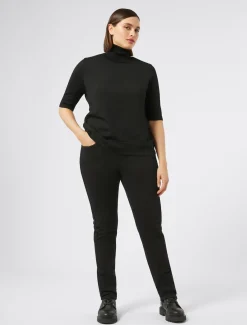 Marina Rinaldi Jean coupe Wonder en denim compact NOIR New