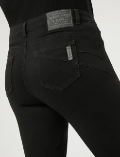 Marina Rinaldi Jean coupe Wonder en denim compact NOIR New