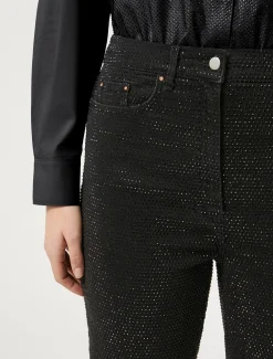 Marina Rinaldi Jean en denim avec strass MARRONFONCE Hot
