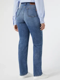 Marina Rinaldi Jean en denim de coton BLEU Clearance