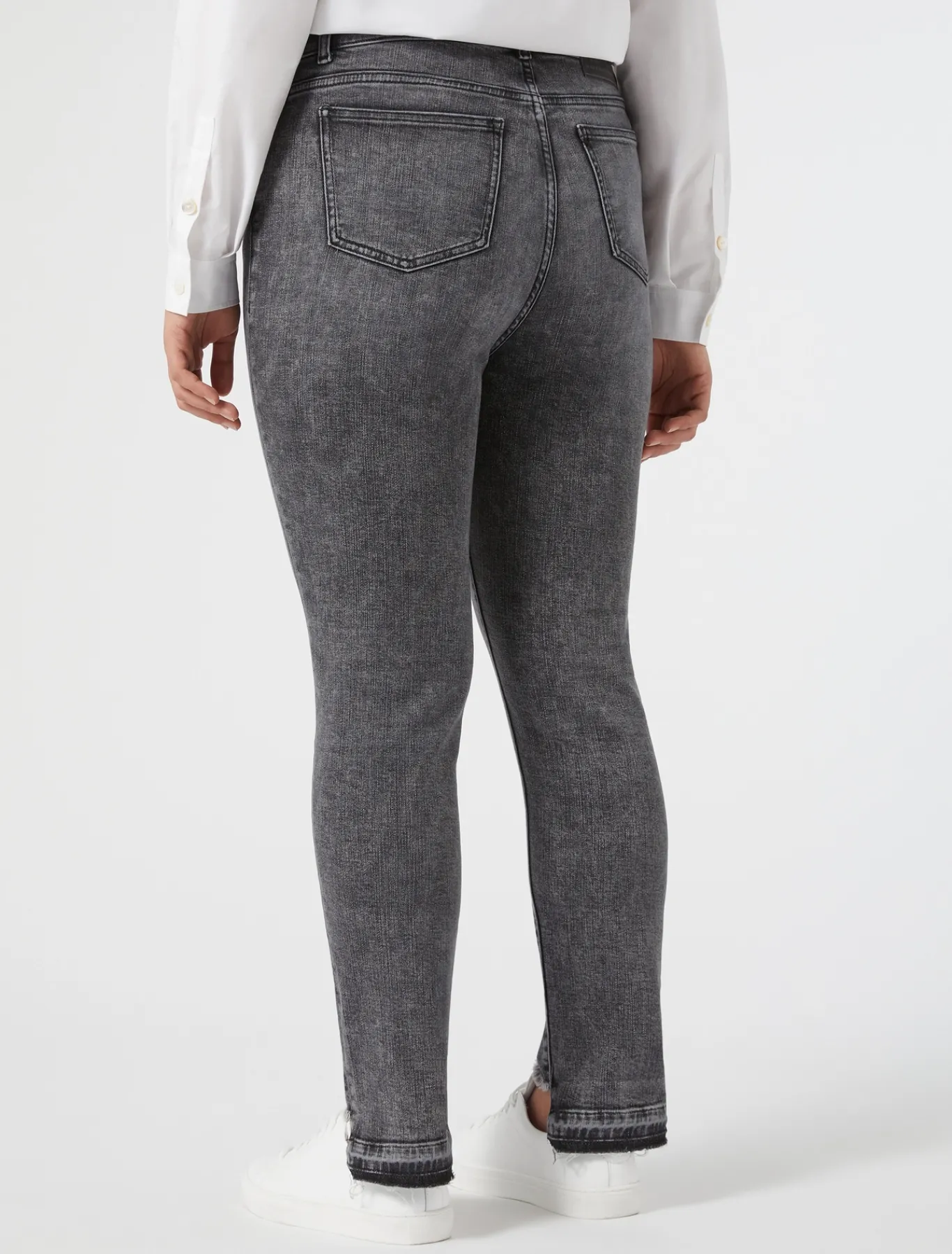 Marina Rinaldi Jean en denim de coton NOIR Discount