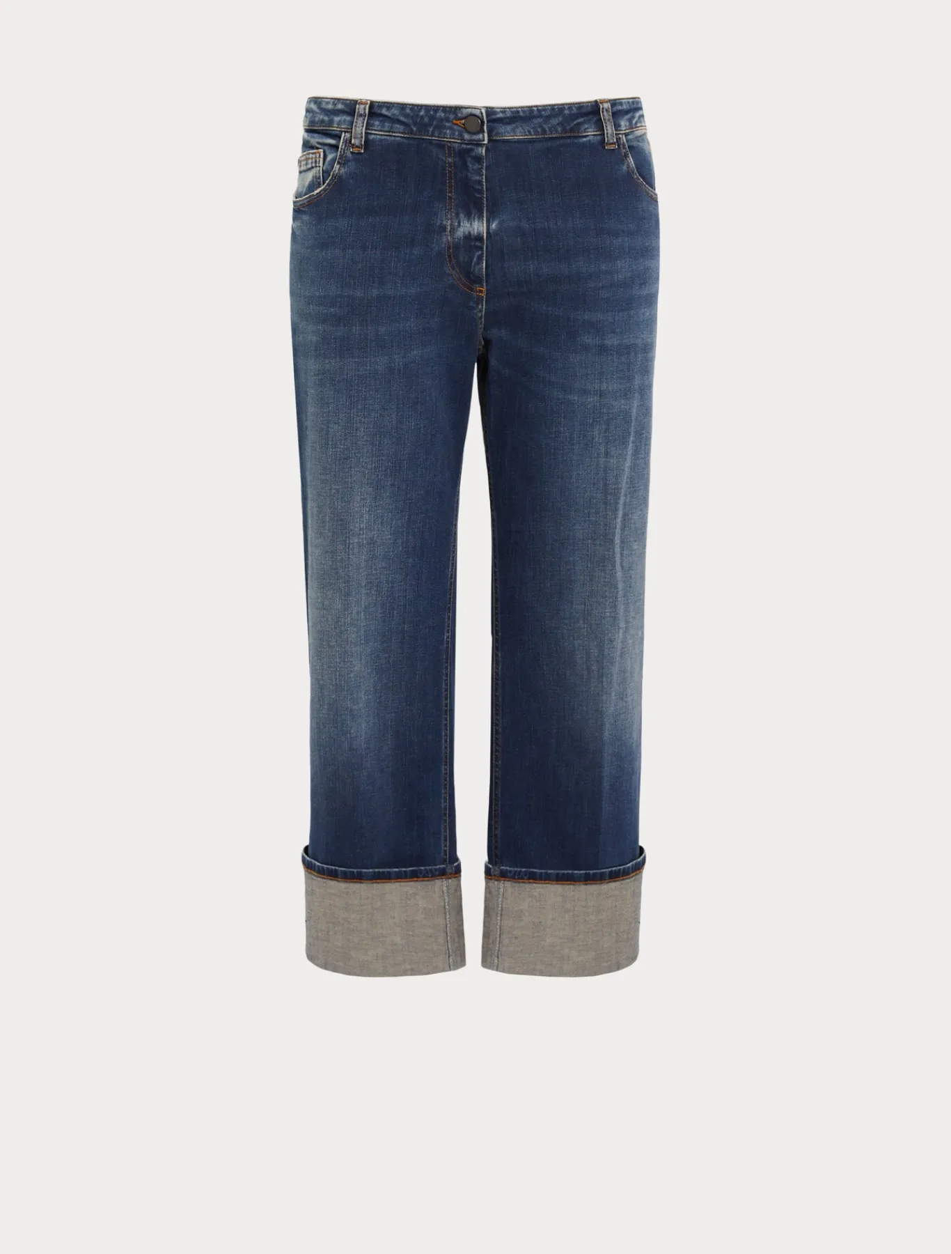Marina Rinaldi Jean en denim de coton BLEUNUIT Sale