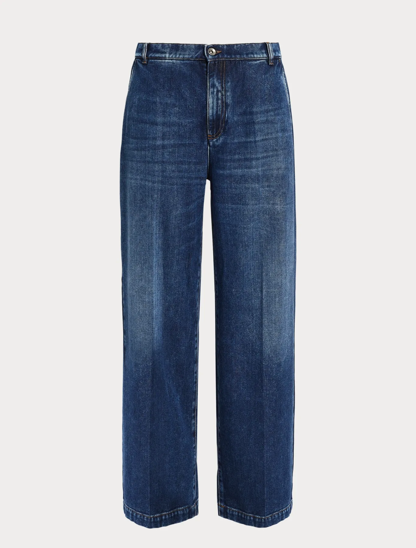Marina Rinaldi Jean en denim de coton mélangé BLEU Fashion