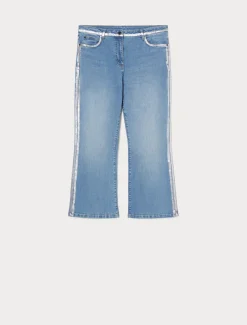 Marina Rinaldi Jean évasé en denim BLEUBLEUCLAIR Outlet