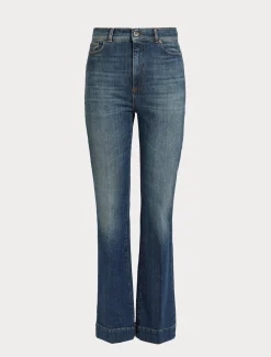 Marina Rinaldi Jean évasé en denim stretch BLEU Fashion