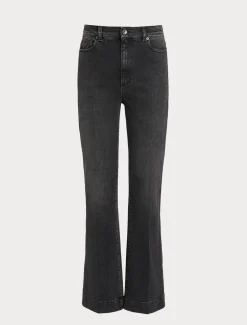 Marina Rinaldi Jean évasé en denim stretch NOIR Clearance