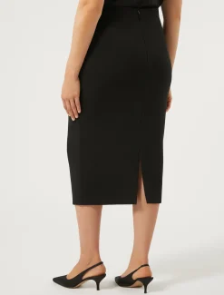 Marina Rinaldi Jupe crayon en cady NOIR Best