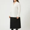 Marina Rinaldi Jupe en cady triacétate NOIR New