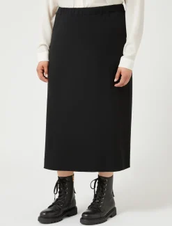 Marina Rinaldi Jupe en cady triacétate NOIR New