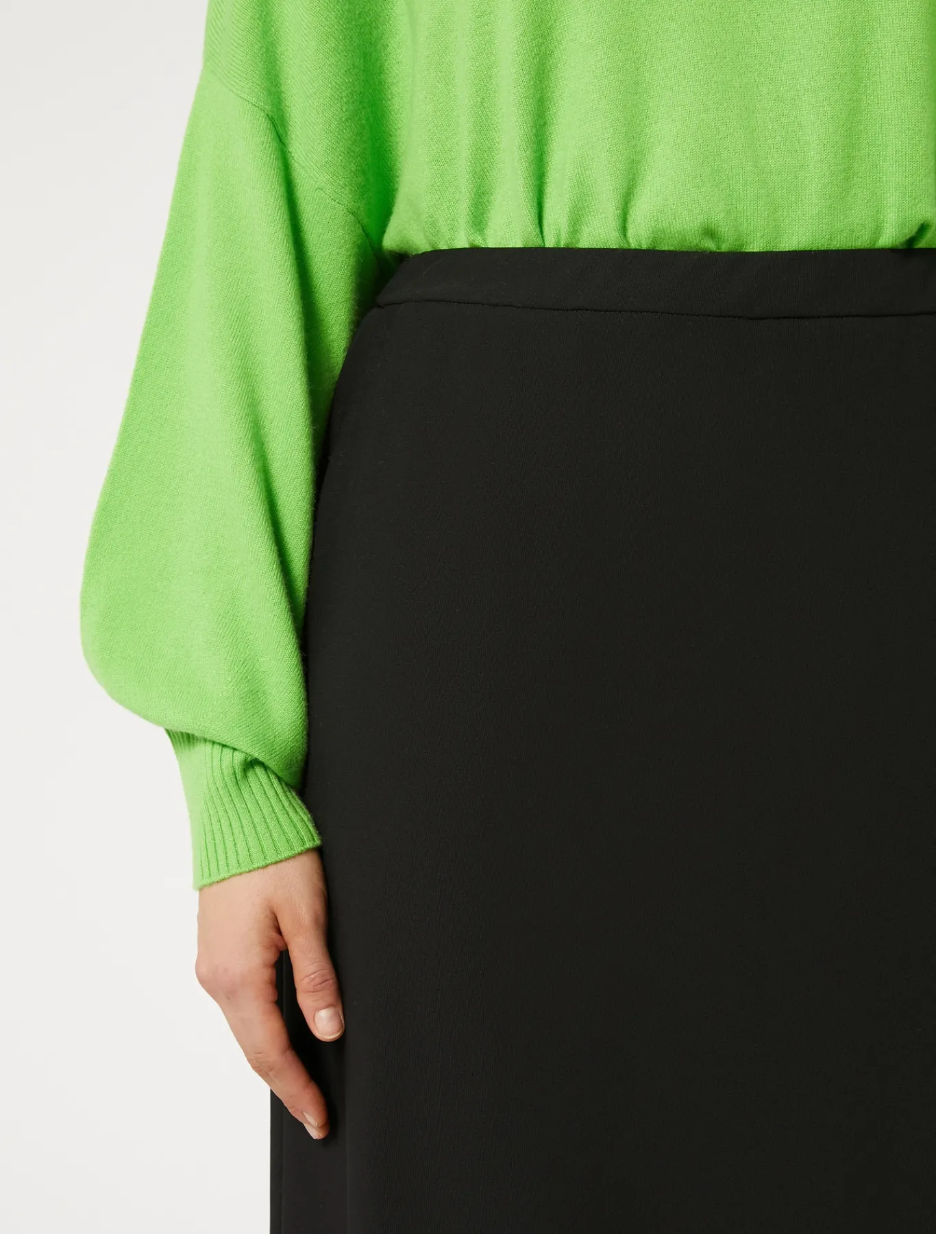 Marina Rinaldi Jupe en crêpe satin NOIR Sale