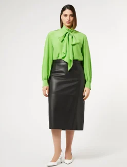 Marina Rinaldi Jupe en cuir NOIR Online