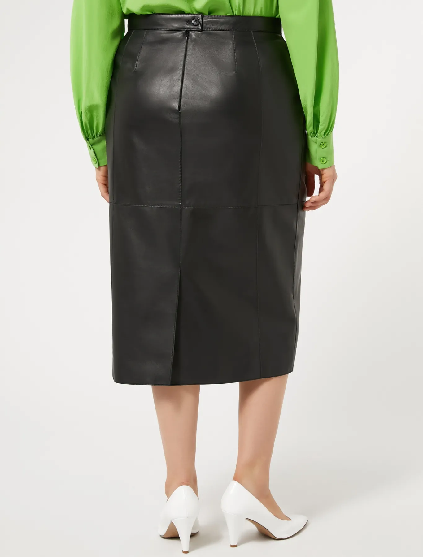 Marina Rinaldi Jupe en cuir NOIR Online