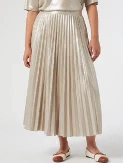 Marina Rinaldi Jupe en jersey lamé SABLE New