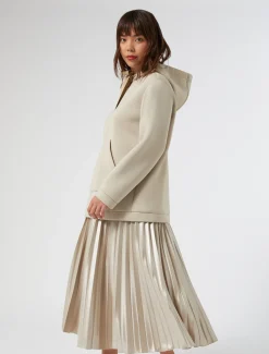 Marina Rinaldi Jupe en jersey lamé SABLE New