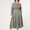 Marina Rinaldi Jupe en laine foulée NOIRBLANC Outlet