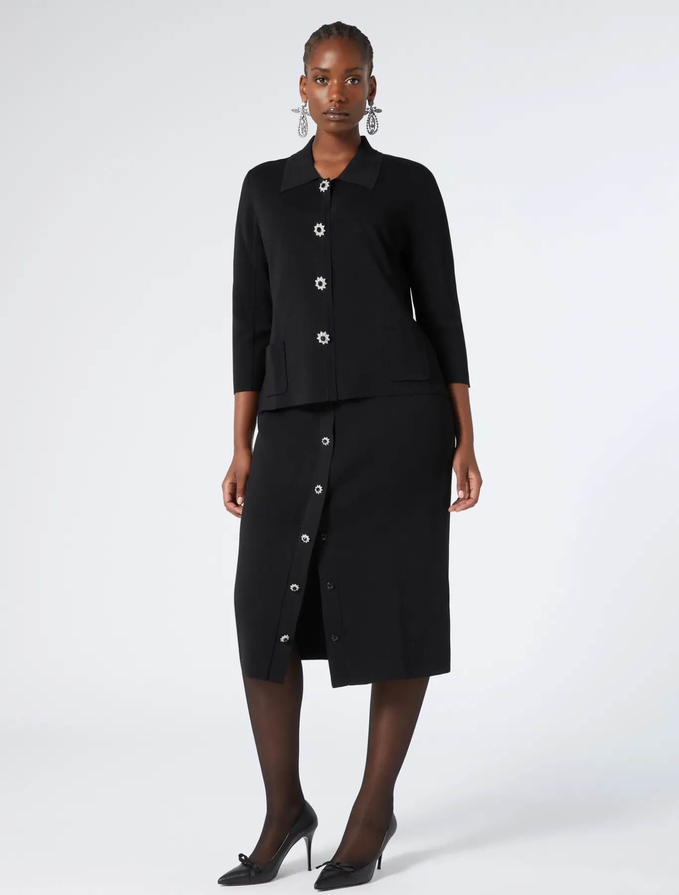 Marina Rinaldi Jupe en maille NOIR New