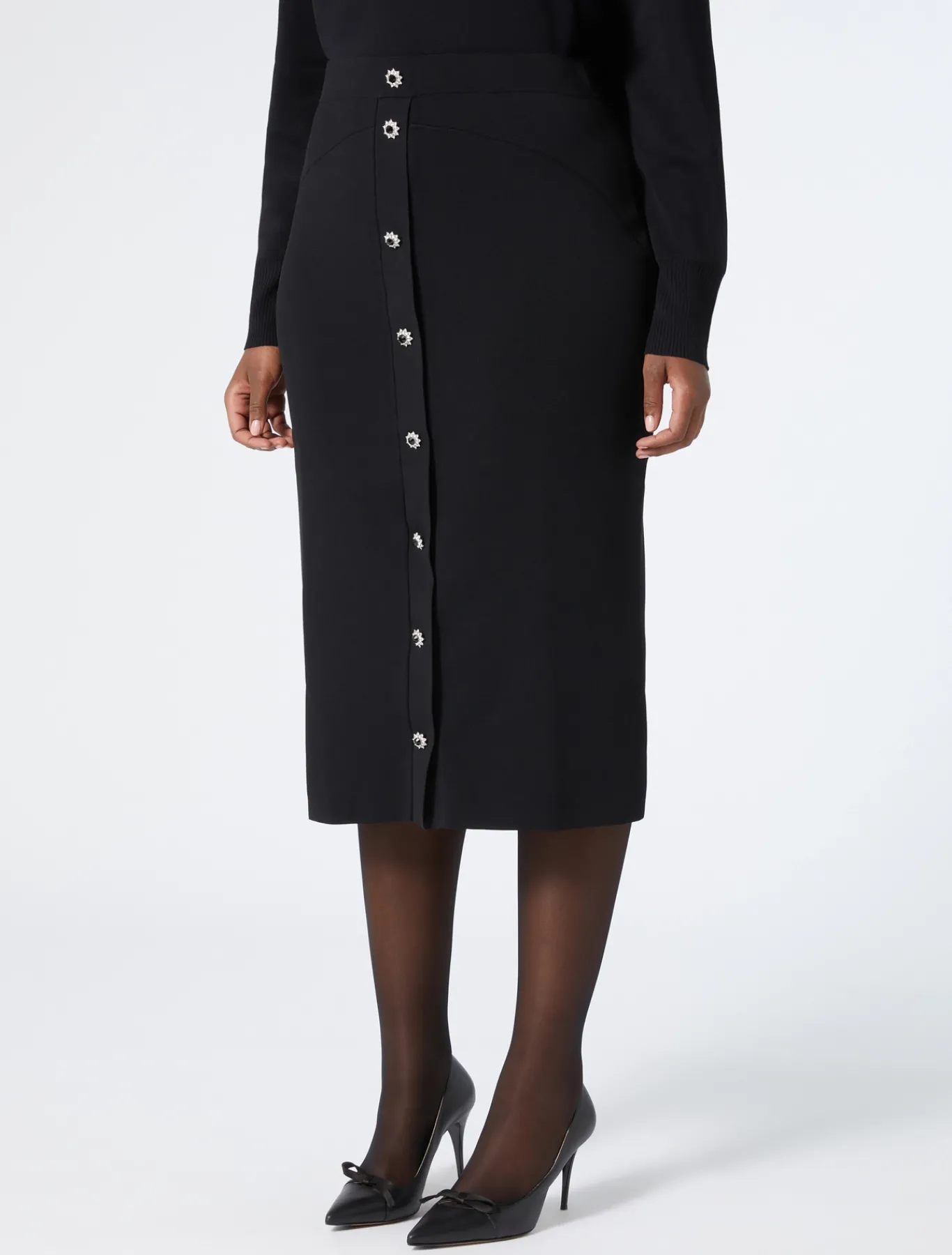 Marina Rinaldi Jupe en maille NOIR New