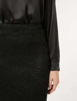 Marina Rinaldi Jupe en maille avec paillettes NOIR Discount