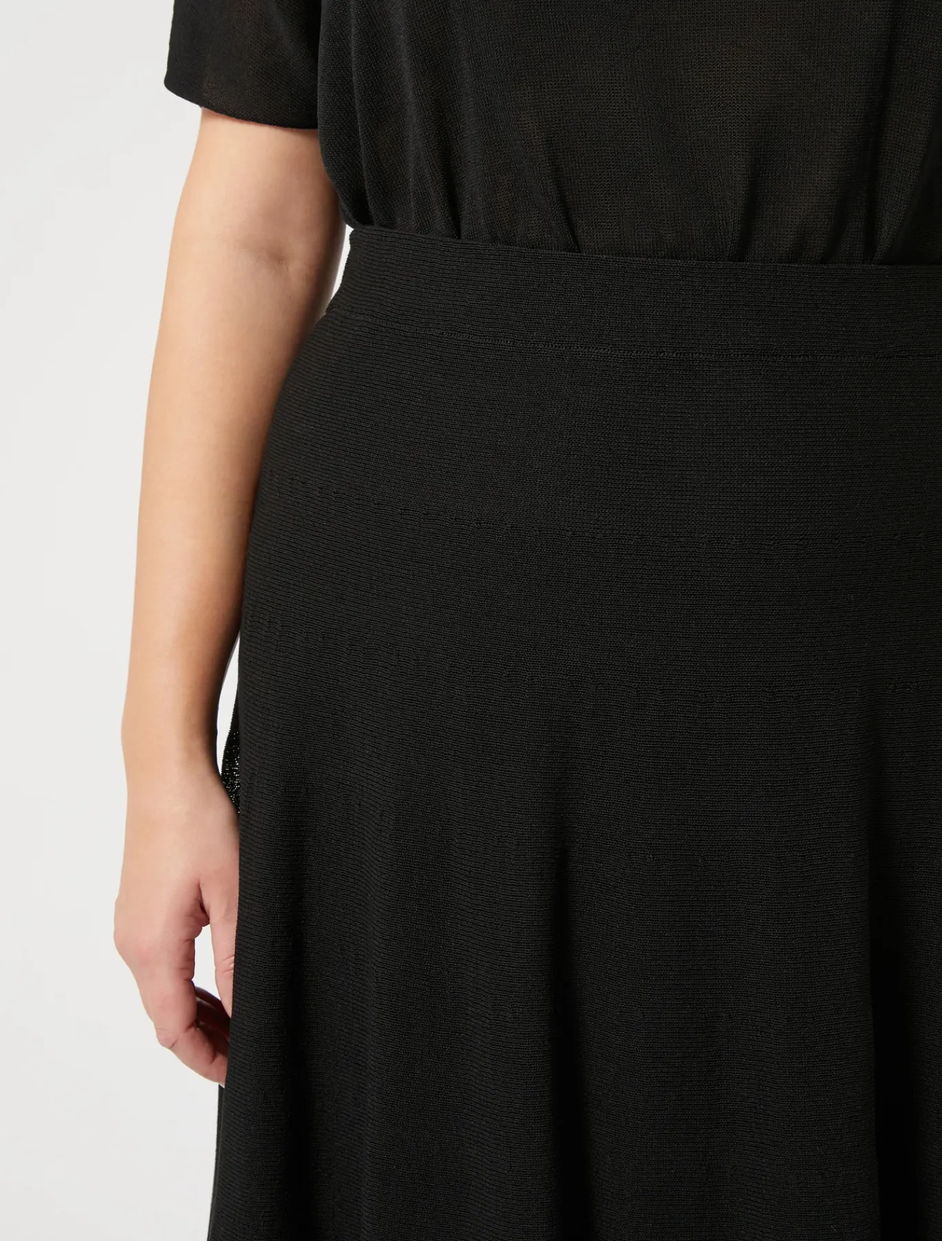 Marina Rinaldi Jupe en maille crêpe NOIR Sale
