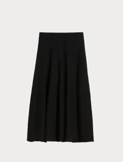 Marina Rinaldi Jupe en maille crêpe NOIR Sale