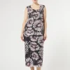 Marina Rinaldi Jupe en paillettes et satin BLEUNUIT Outlet