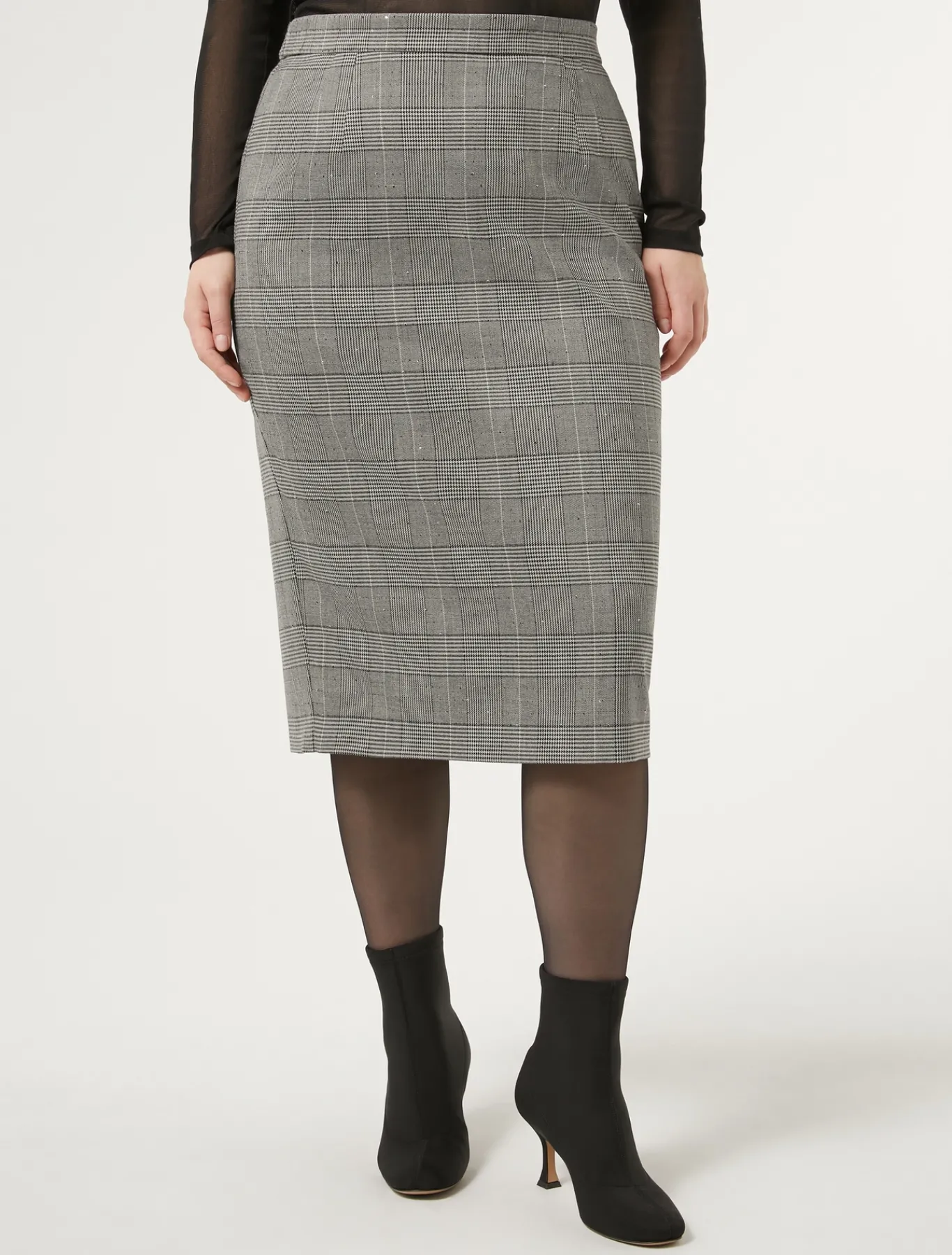 Marina Rinaldi Jupe en prince-de-Galles NOIR Outlet