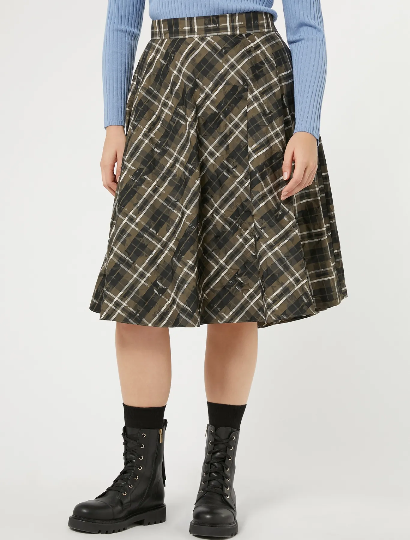 Marina Rinaldi Jupe en taffetas jacquard KAKI Online