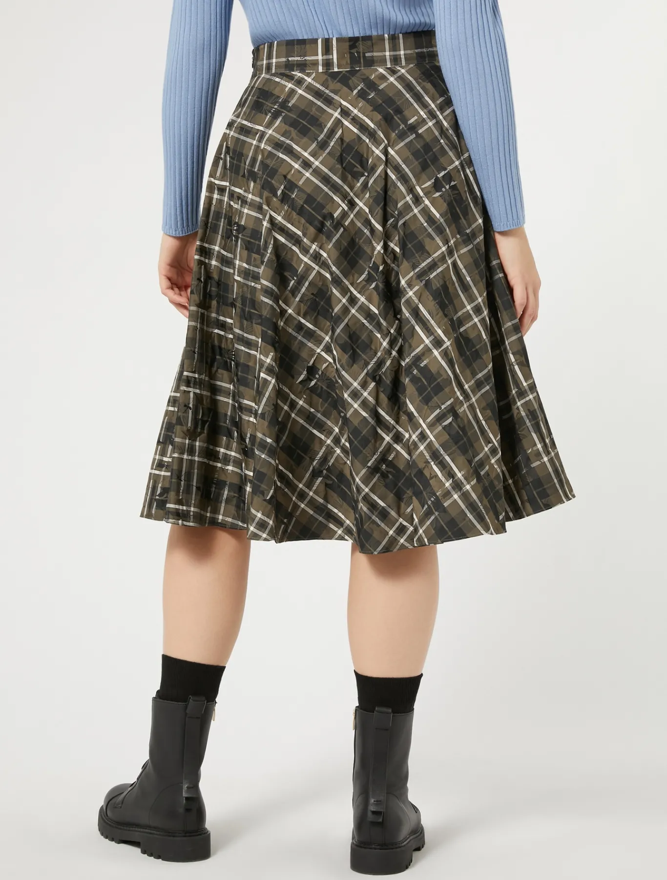 Marina Rinaldi Jupe en taffetas jacquard KAKI Online