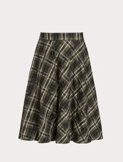Marina Rinaldi Jupe en taffetas jacquard KAKI Online