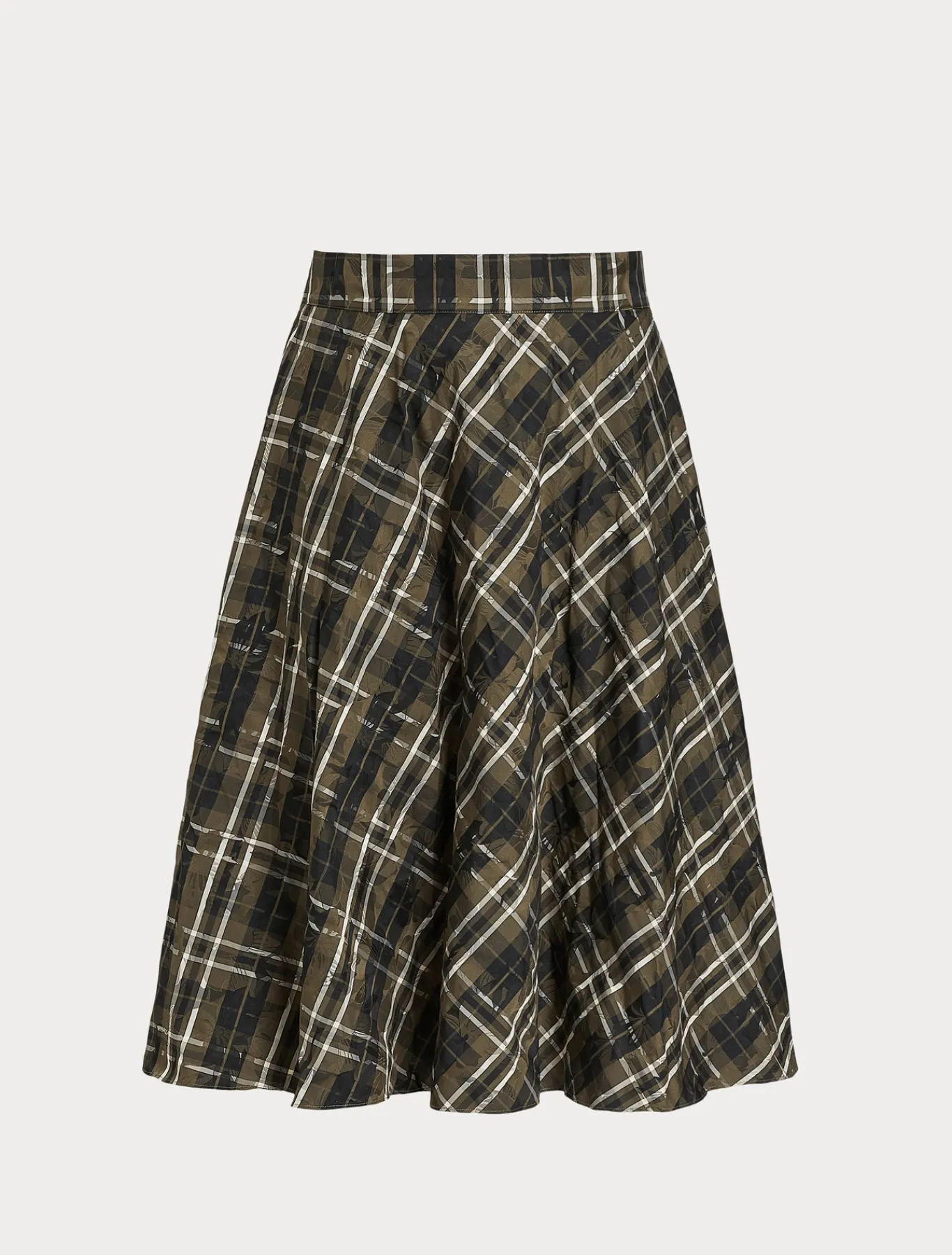 Marina Rinaldi Jupe en taffetas jacquard KAKI Online