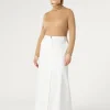 Marina Rinaldi Jupe en toile de coton mélangé BLANC Hot