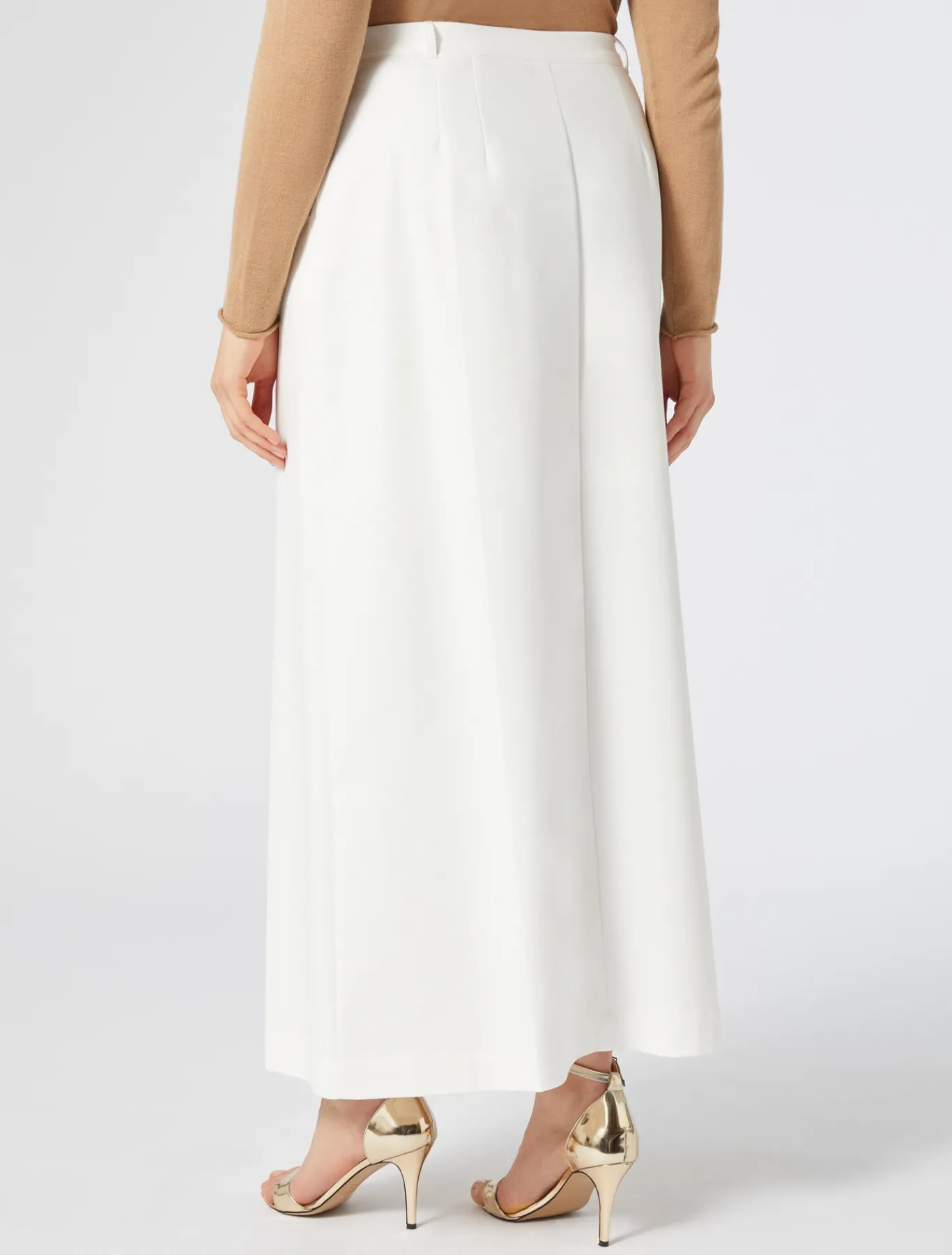 Marina Rinaldi Jupe en toile de coton mélangé BLANC Hot