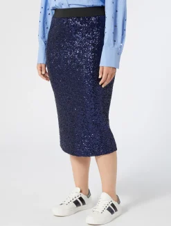 Marina Rinaldi Jupe en tulle brodé BLEUMARINE New
