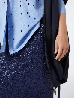 Marina Rinaldi Jupe en tulle brodé BLEUMARINE New