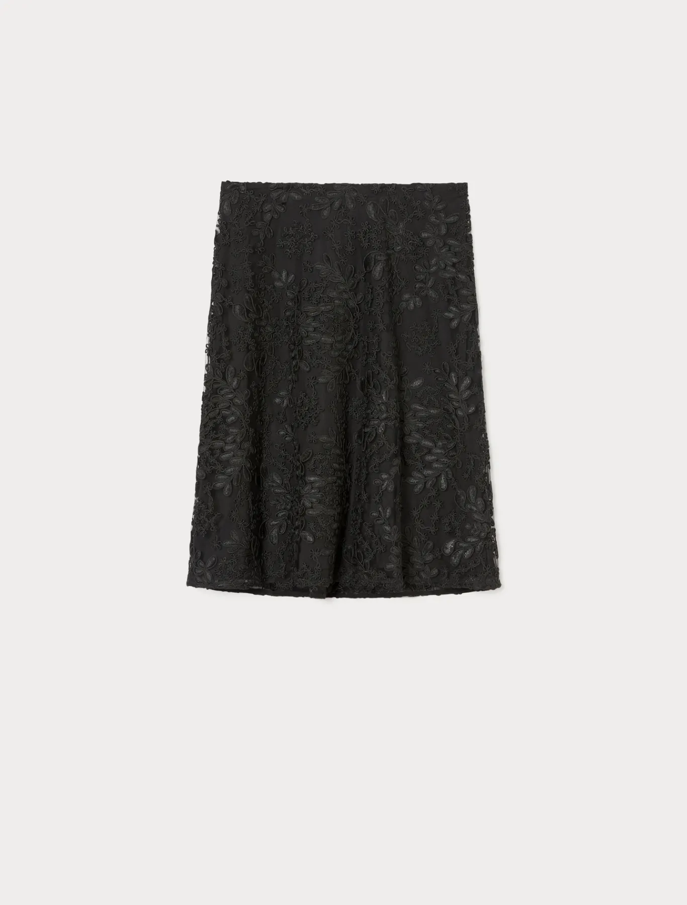 Marina Rinaldi Jupe en tulle brodé NOIR New