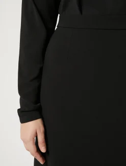 Marina Rinaldi Jupe longue en cady triacétate NOIR Online