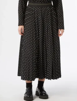 Marina Rinaldi Jupe longue en jersey plissé NOIR Sale