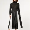 Marina Rinaldi Jupe plissée bicolore NOIRBLANC Outlet