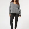Marina Rinaldi Legging en denim de coton stretch NOIR Fashion