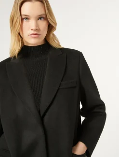 Marina Rinaldi Manteau double de laine NOIR Fashion